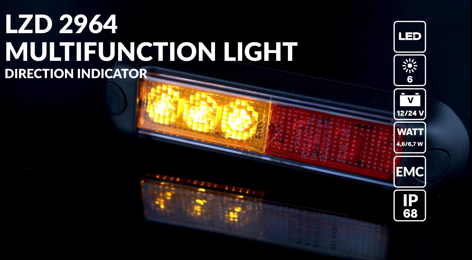 Feu arrière multifoncion LZD 2964